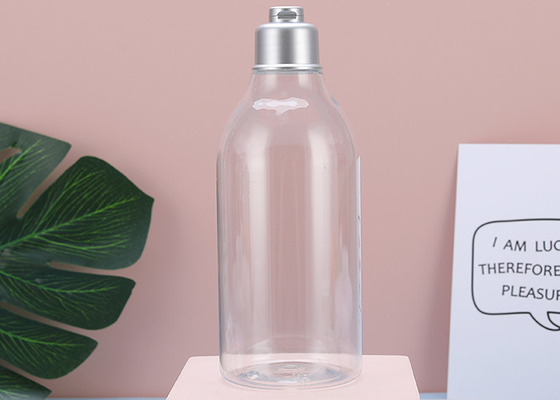 Transparent OD 22mm Flip Cap Plastic Lotion Bottles 280ml 300ml
