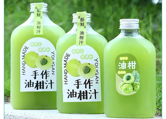 Leakage Proof Milk Tea Bottles 350ml 250ml Plastic Juice Bottles